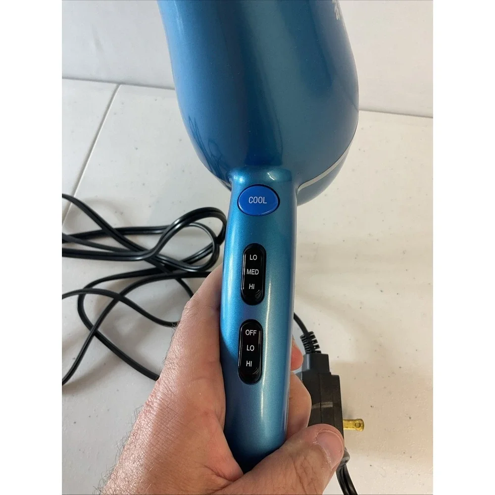 Baby Bliss Pro Nano Titanium Hairdryer Portofino Full-Size Blue‎